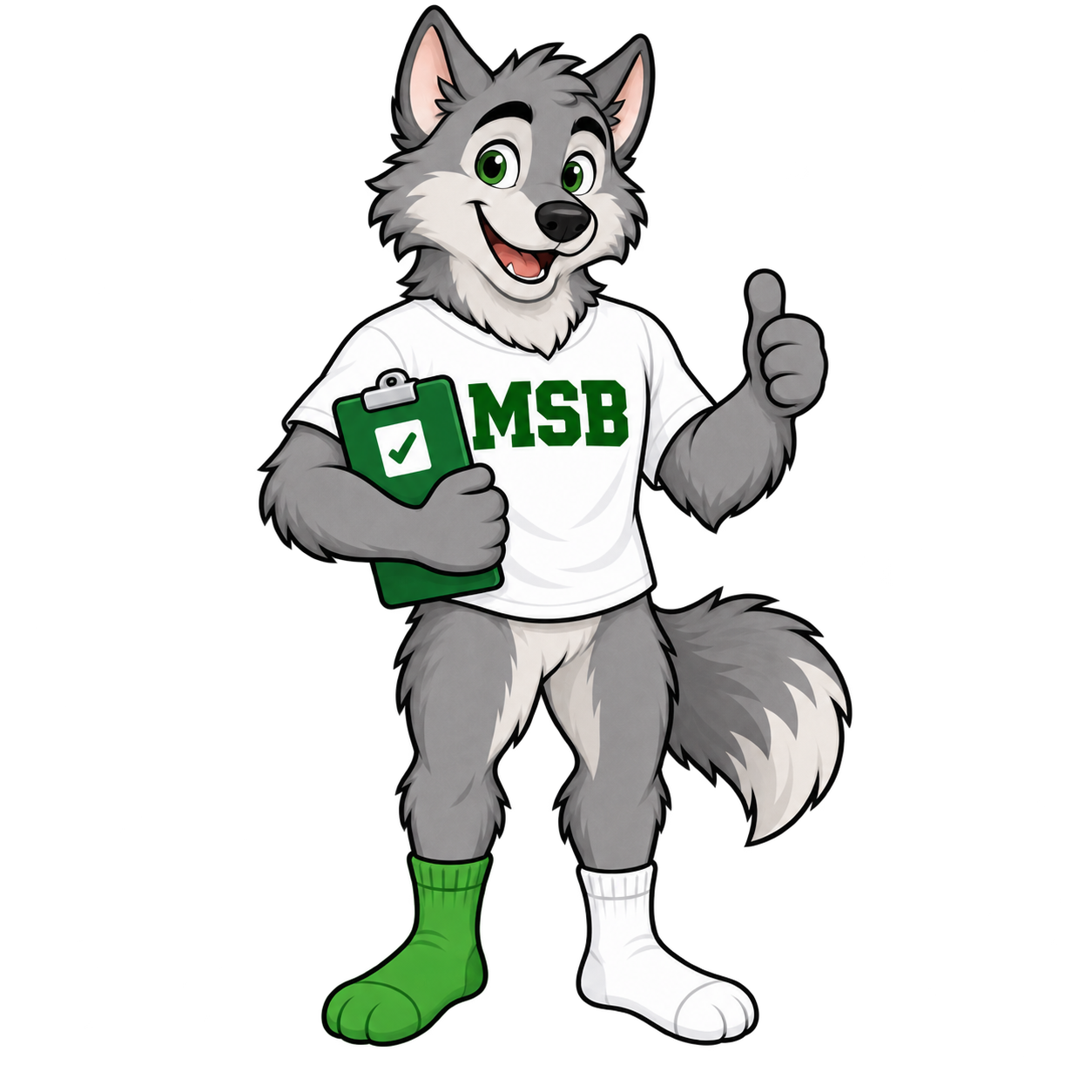 Curlie, the Matching Sox Business mascot